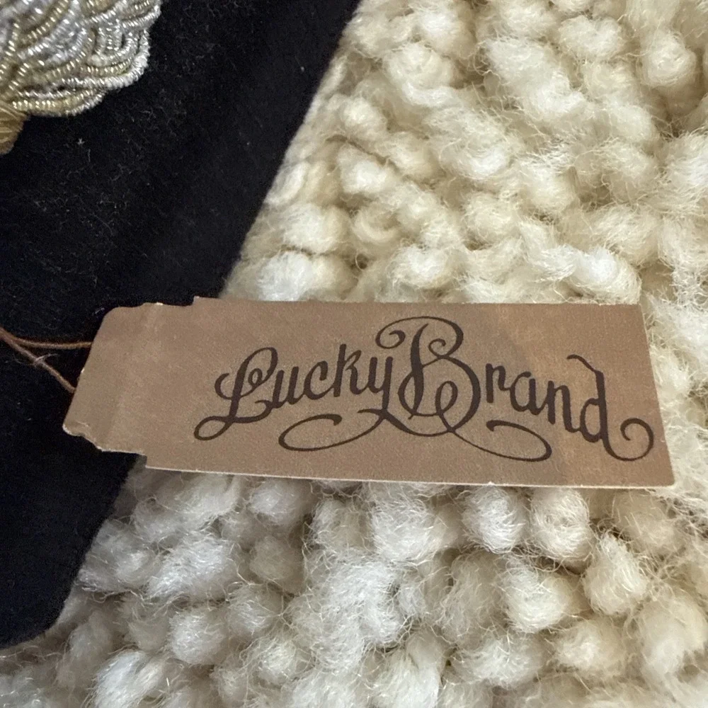 Lucky Brand Silver And Gold Celtic Knot Braided Mesh Bracelet 7.5 New With Tags